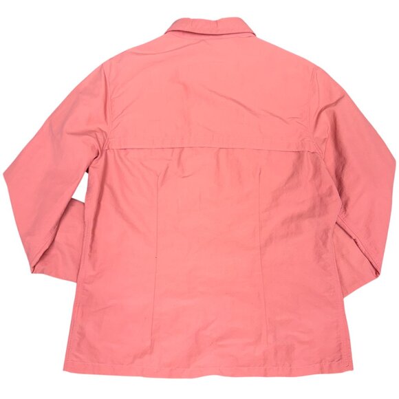 Women's L.L. BEAN Tropicwear Long Sleeve Shirt ID#293298 Salmon | Size S - Picture 2 of 7